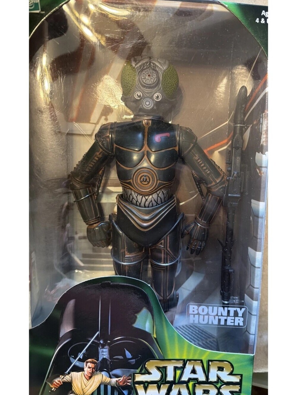 Star Wars Bounty Hunter 4-LOM 12" Figure With Concussion Rifle POTJ Sealed New